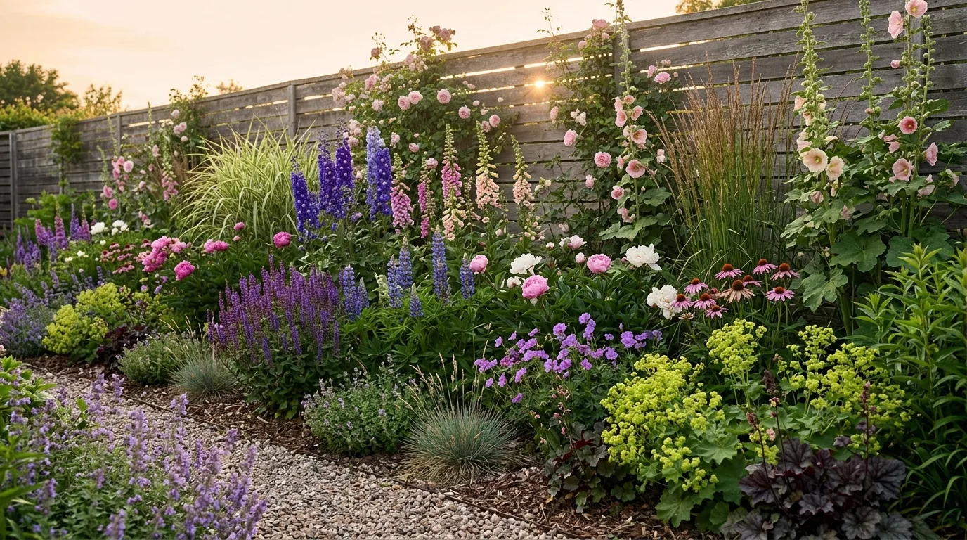 13 Creative Ways to Plant Along Your Fence Line for Privacy idea 12