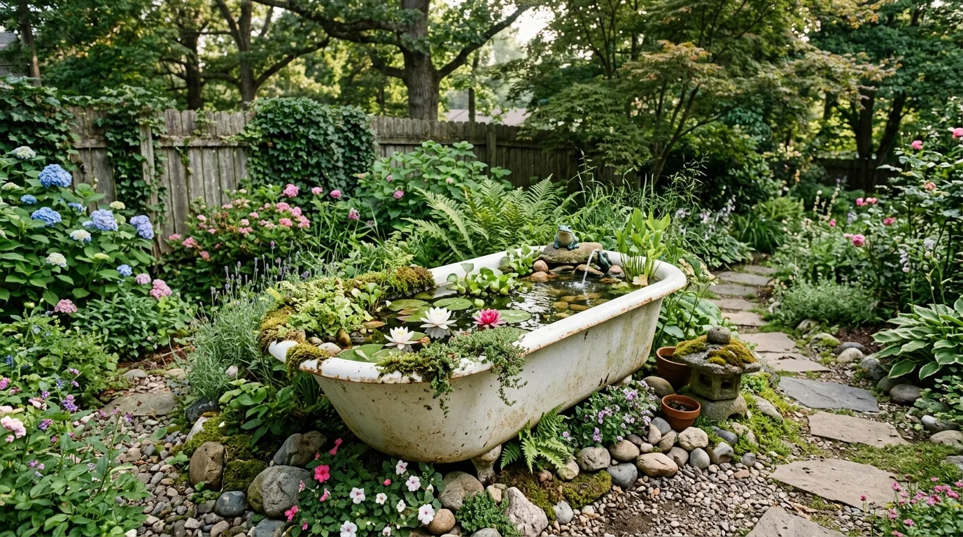 13 Creative Ways to Transform Junk into Stunning Garden Features idea 5
