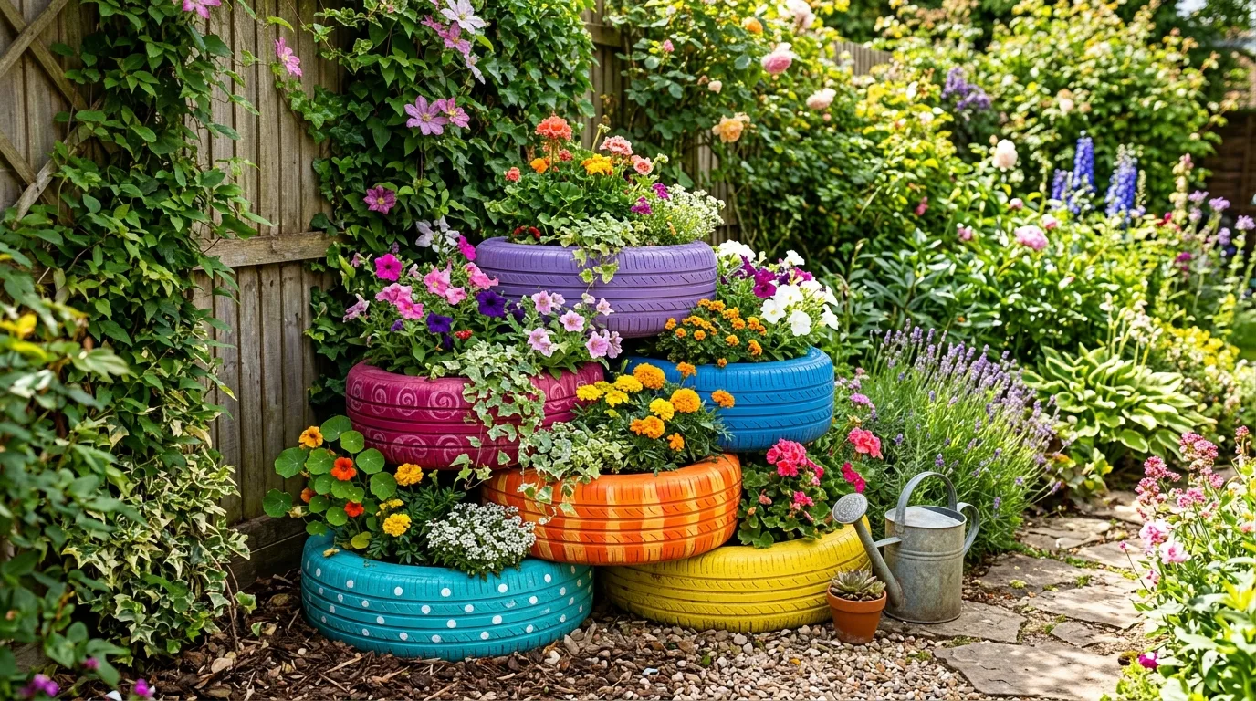 13 Creative Ways to Transform Junk into Stunning Garden Features idea 8