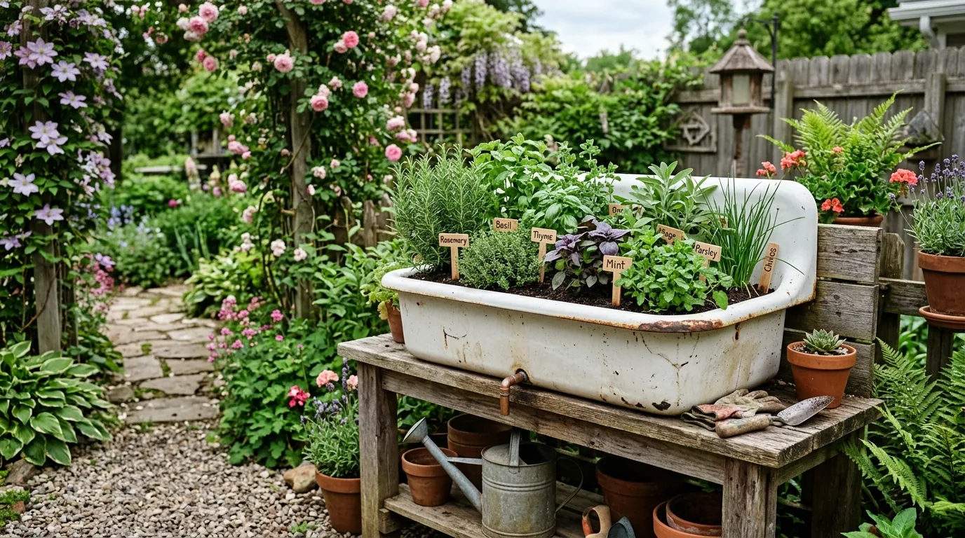 13 Creative Ways to Transform Junk into Stunning Garden Features idea 11