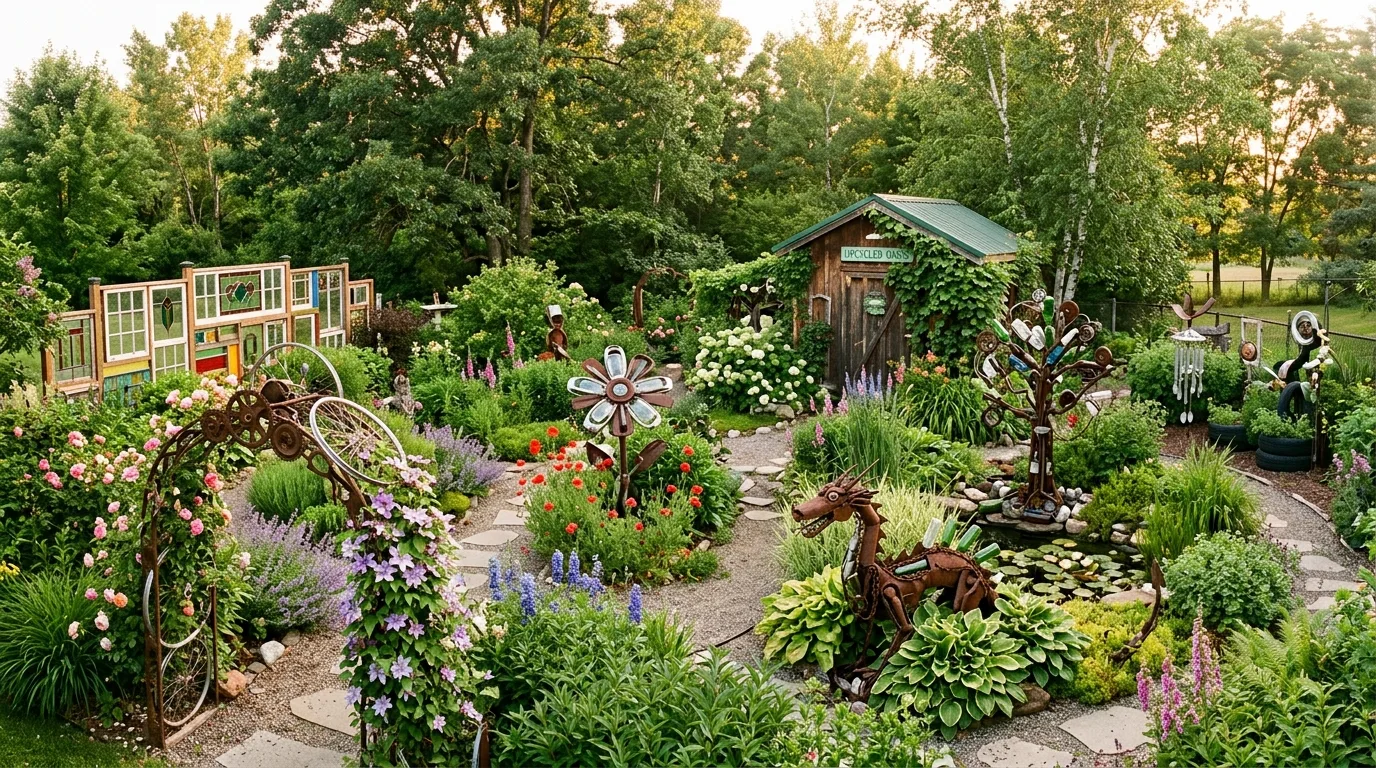13 Creative Ways to Transform Junk into Stunning Garden Features idea 13