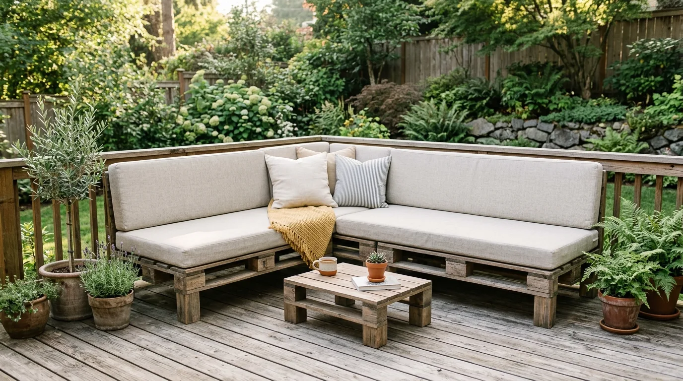 13 DIY Pallet Garden Furniture Ideas for Outdoor Seating idea 5