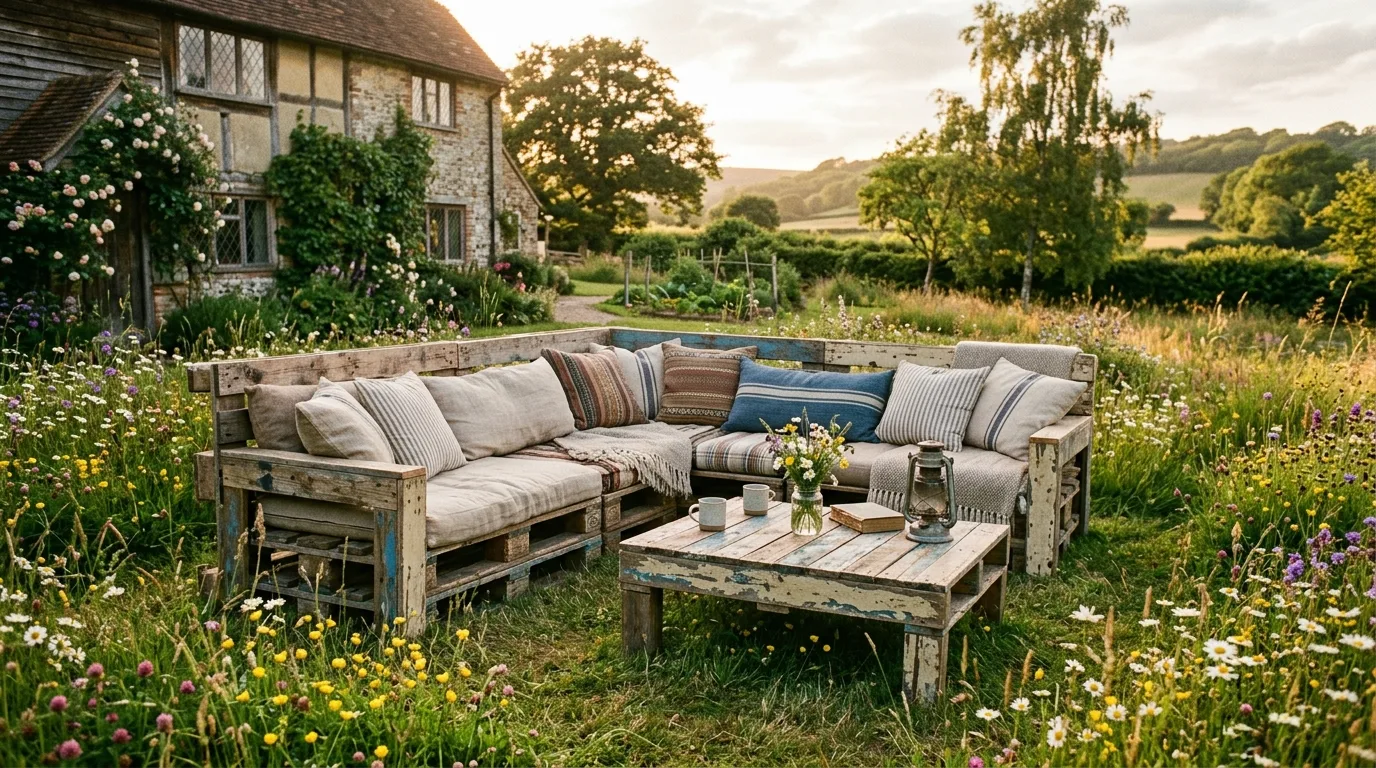 13 DIY Pallet Garden Furniture Ideas for Outdoor Seating idea 9