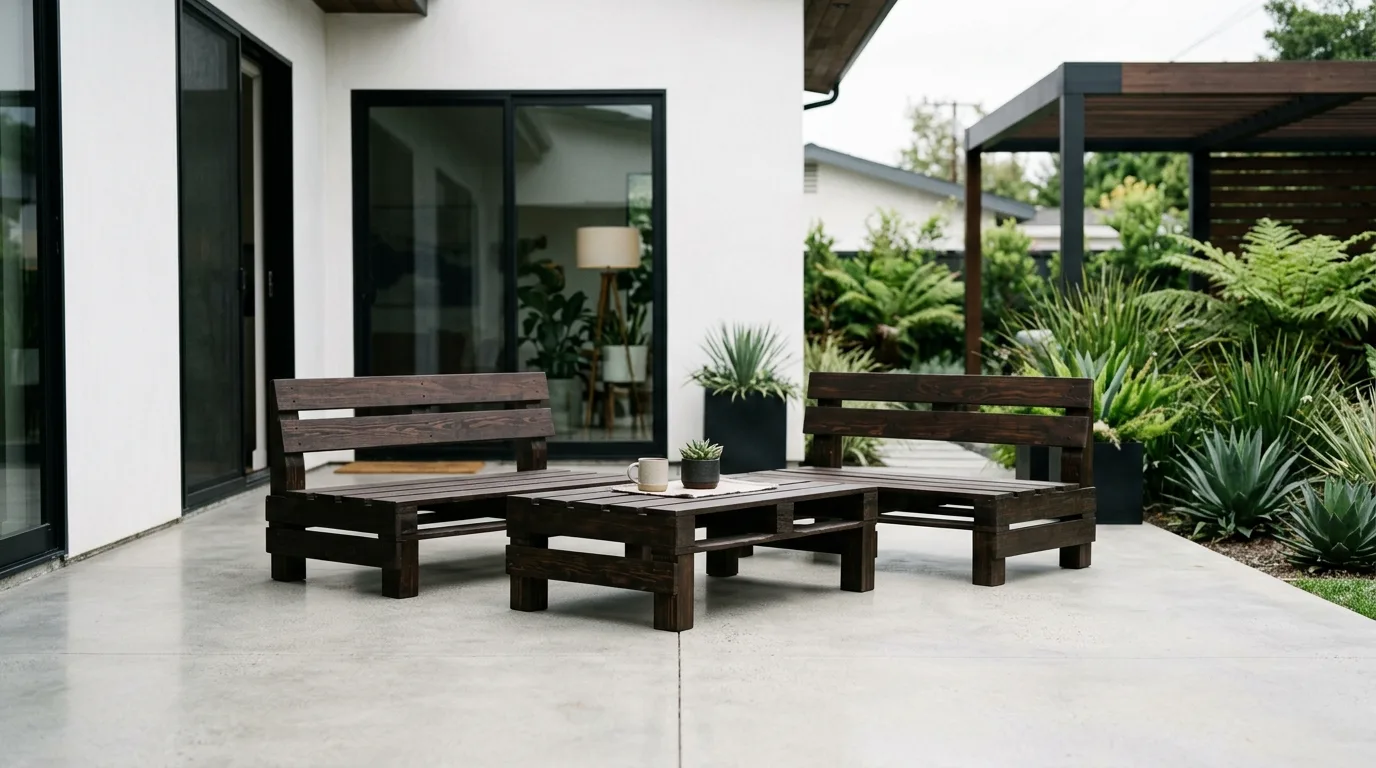 13 DIY Pallet Garden Furniture Ideas for Outdoor Seating idea 10