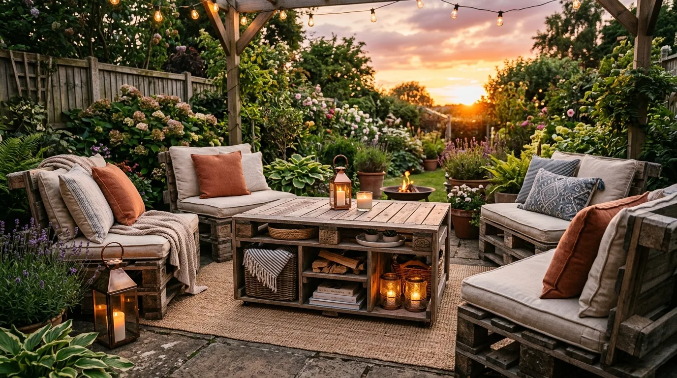 13 DIY Pallet Garden Furniture Ideas for Outdoor Seating idea 12