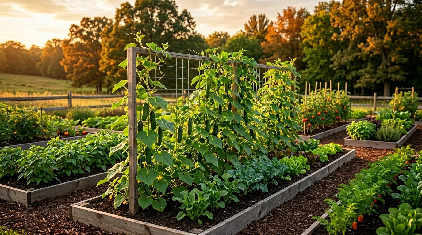 13 Easy Tips to Train Cucumber to Climb a Trellis Successfully idea 4
