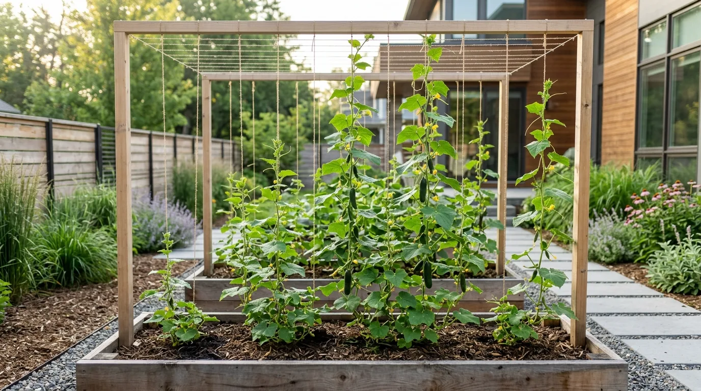 13 Easy Tips to Train Cucumber to Climb a Trellis Successfully idea 10