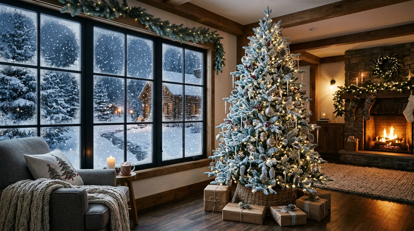 12 Elegant Blue and Silver Christmas Tree Ideas for Winter idea 6