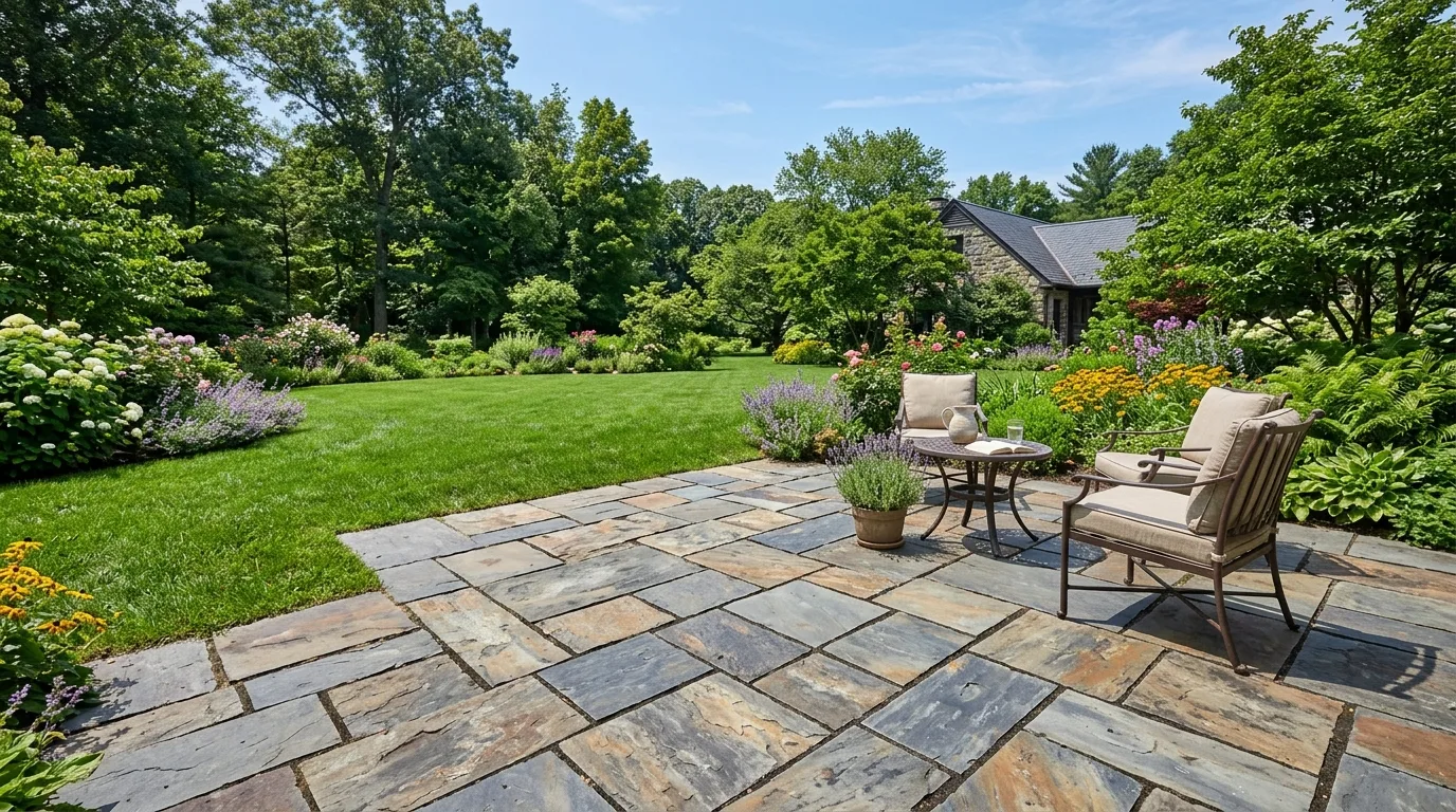 13 Elegant Stone Patio Ideas for a Timeless Outdoor Floor idea 11