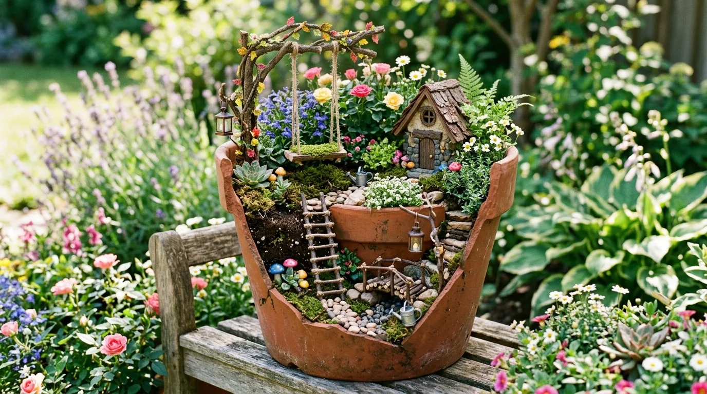 14 Enchanting Backyard Fairy Garden Ideas for Kids and Adults idea 6