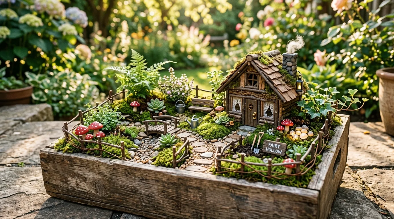 14 Enchanting Backyard Fairy Garden Ideas for Kids and Adults idea 8
