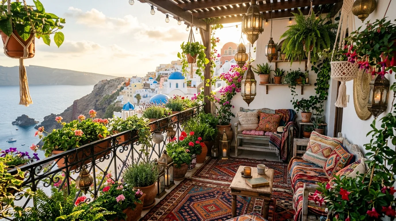 14 Flourishing Boho Balcony Garden Ideas for Small Spaces idea 6