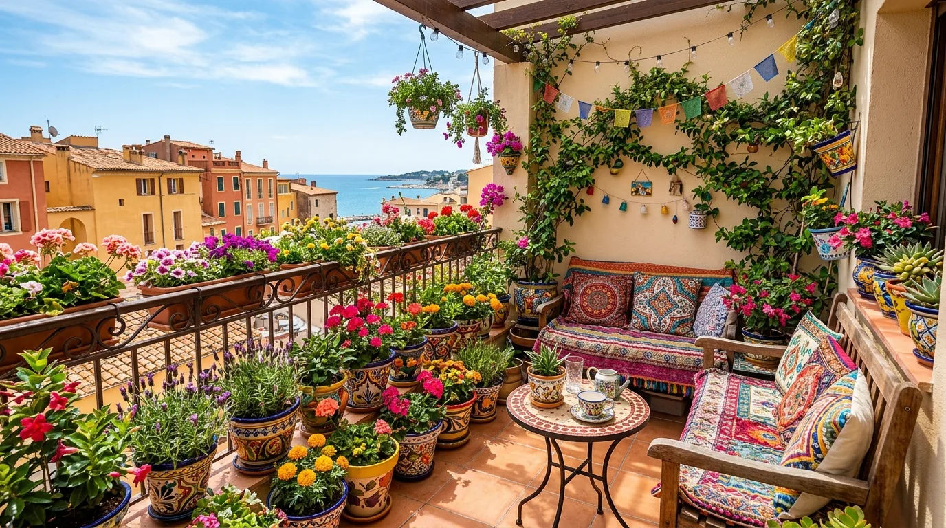 14 Flourishing Boho Balcony Garden Ideas for Small Spaces idea 10