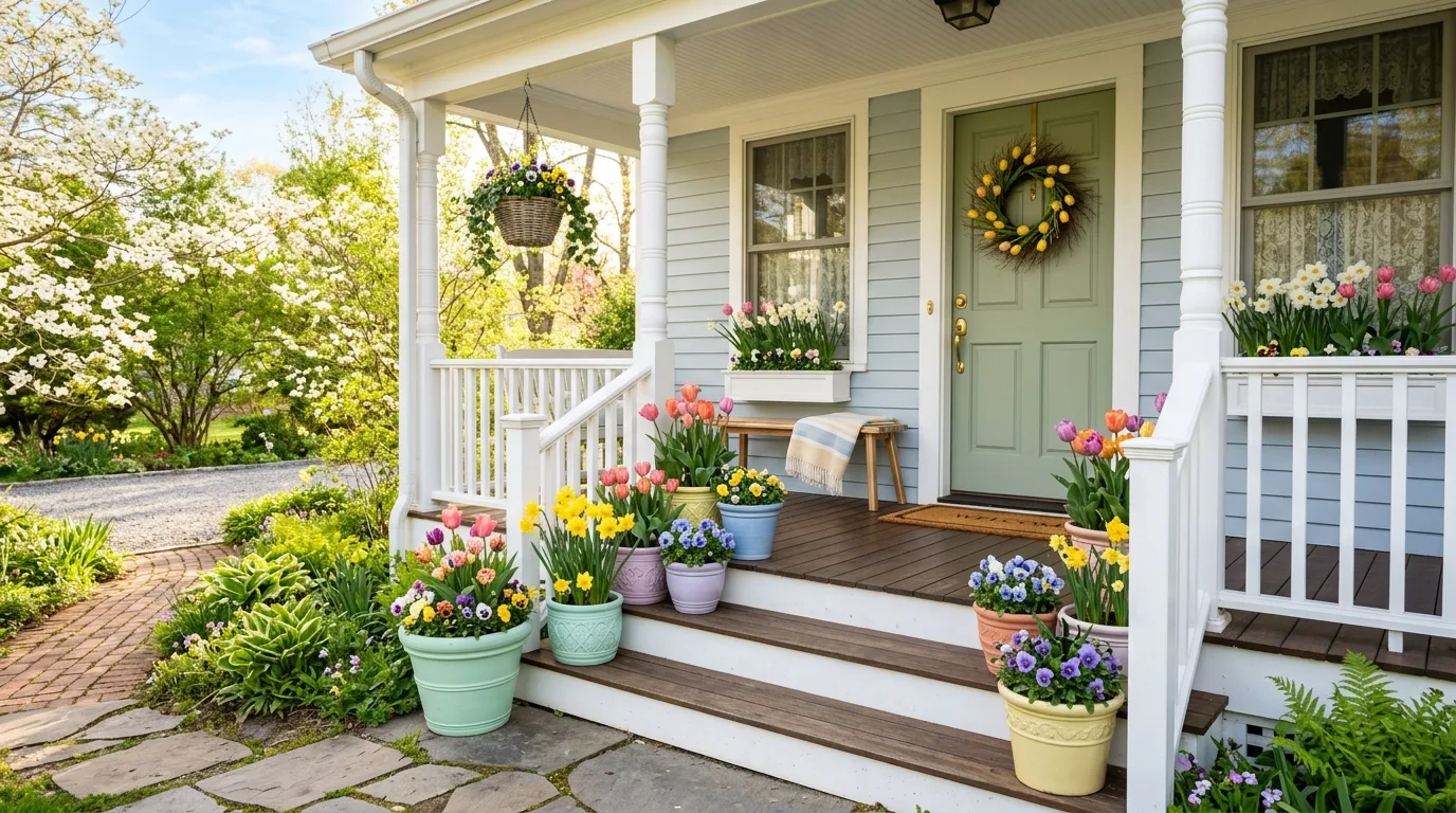 12 Fresh Spring Planter Ideas to Brighten Your Front Porch