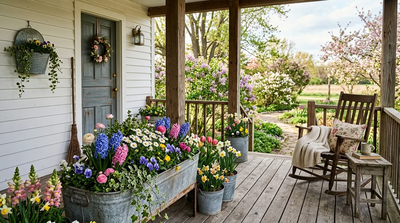 12 Fresh Spring Planter Ideas to Brighten Your Front Porch idea 2