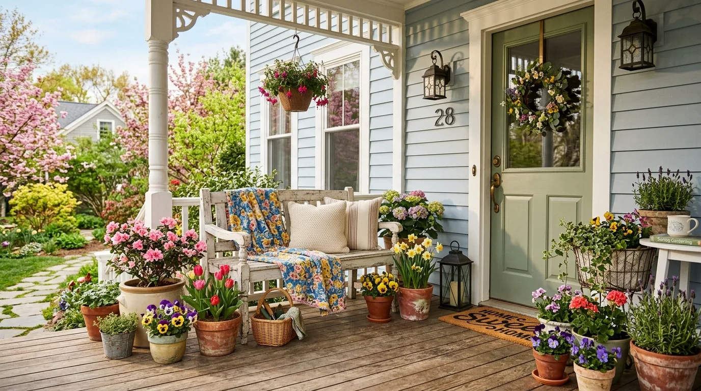 12 Fresh Spring Planter Ideas to Brighten Your Front Porch idea 9