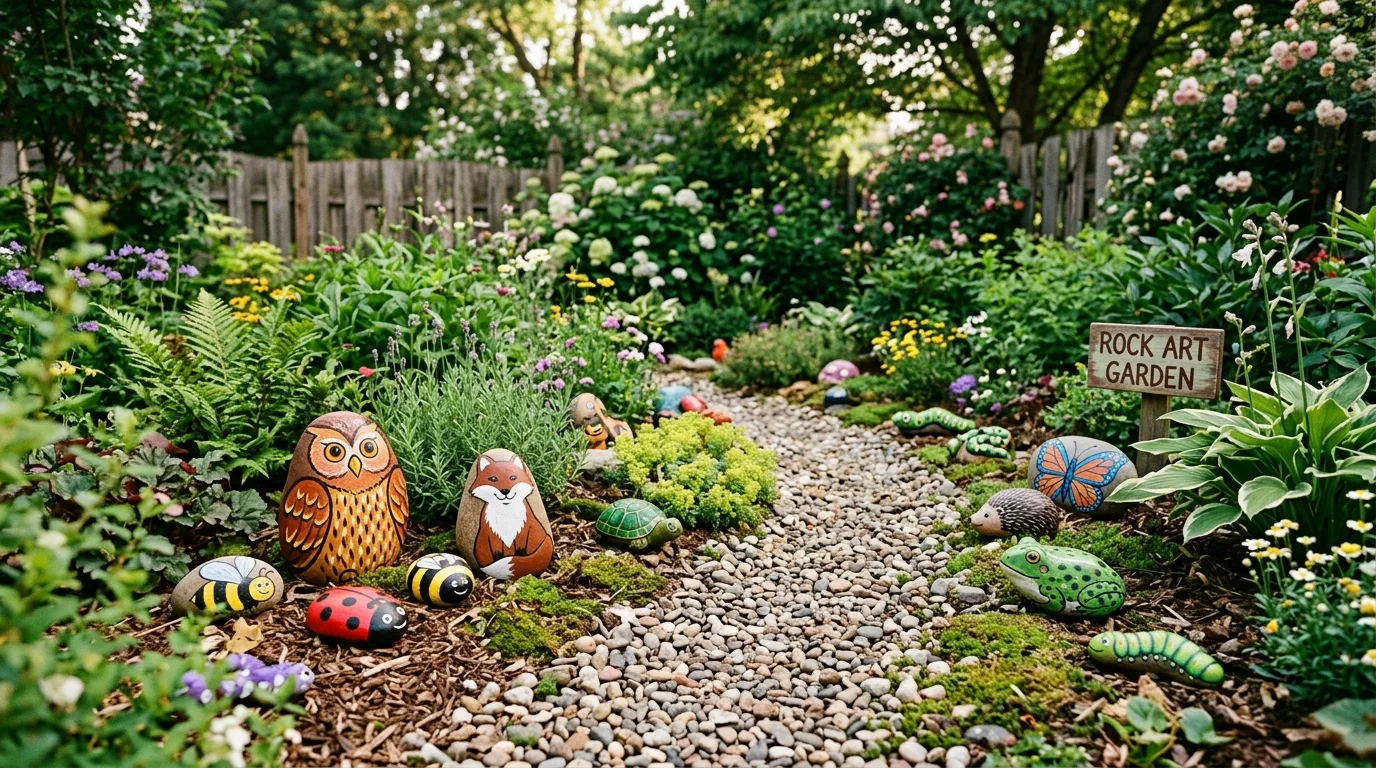 12 Fun DIY Garden Rock Art Ideas to Make with Kids idea 6