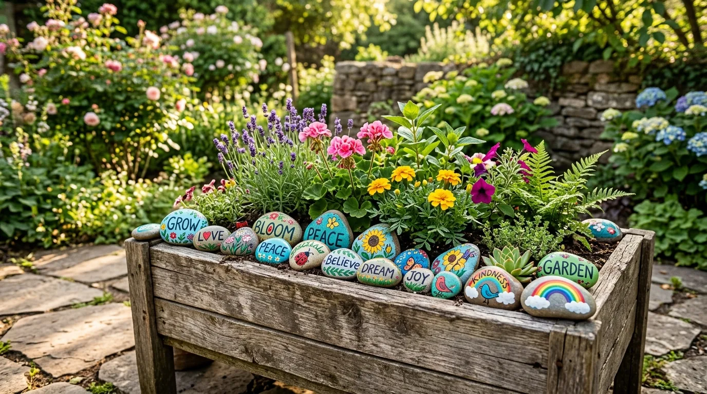 12 Fun DIY Garden Rock Art Ideas to Make with Kids idea 9