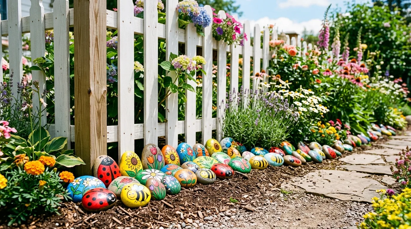 12 Fun DIY Garden Rock Art Ideas to Make with Kids idea 10