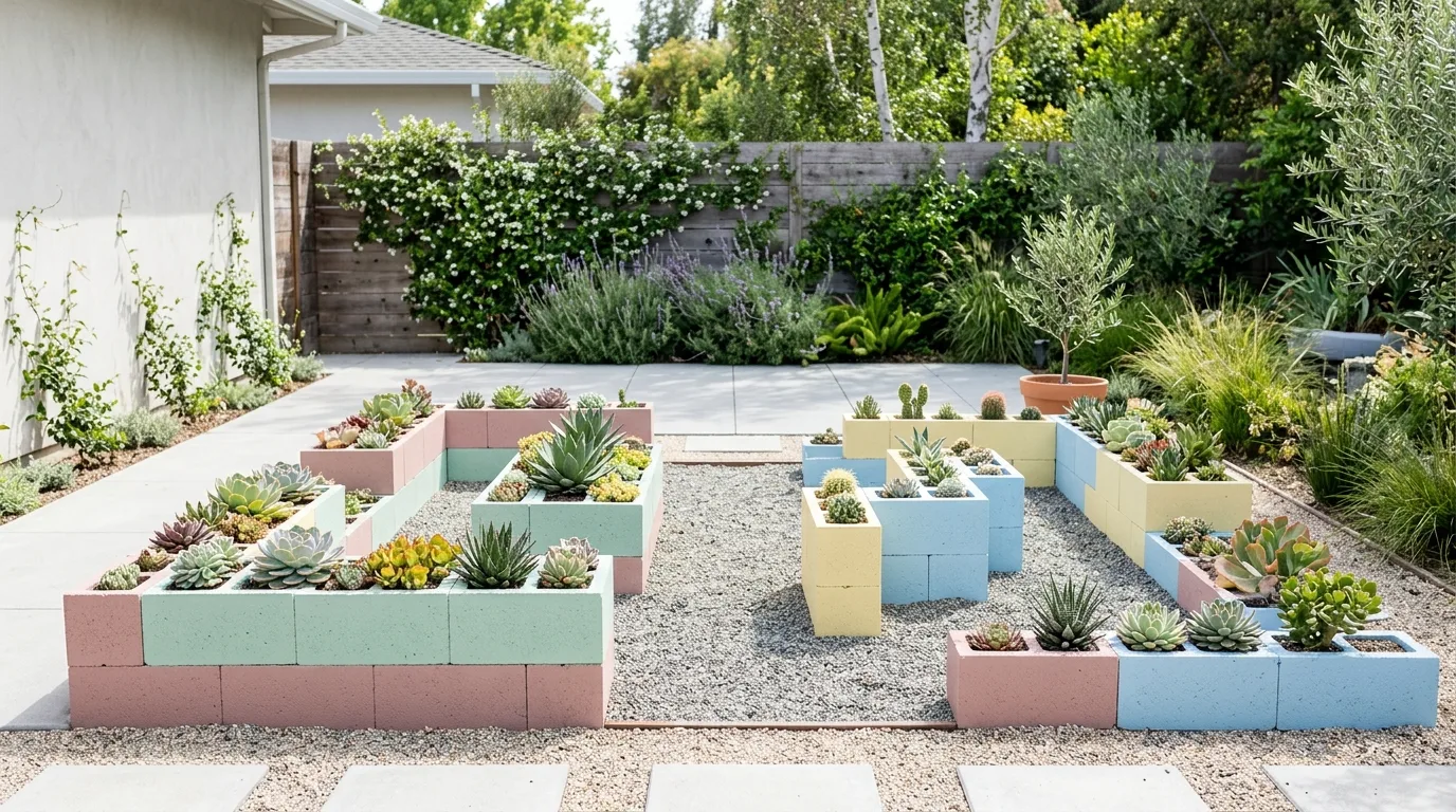 13 Genius Cinder Block Garden Ideas for Raised Beds and Planters idea 2