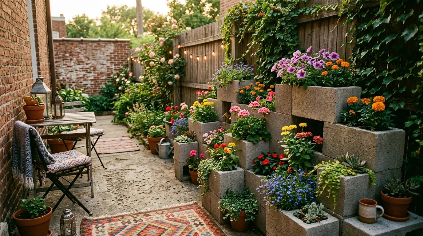 13 Genius Cinder Block Garden Ideas for Raised Beds and Planters idea 3