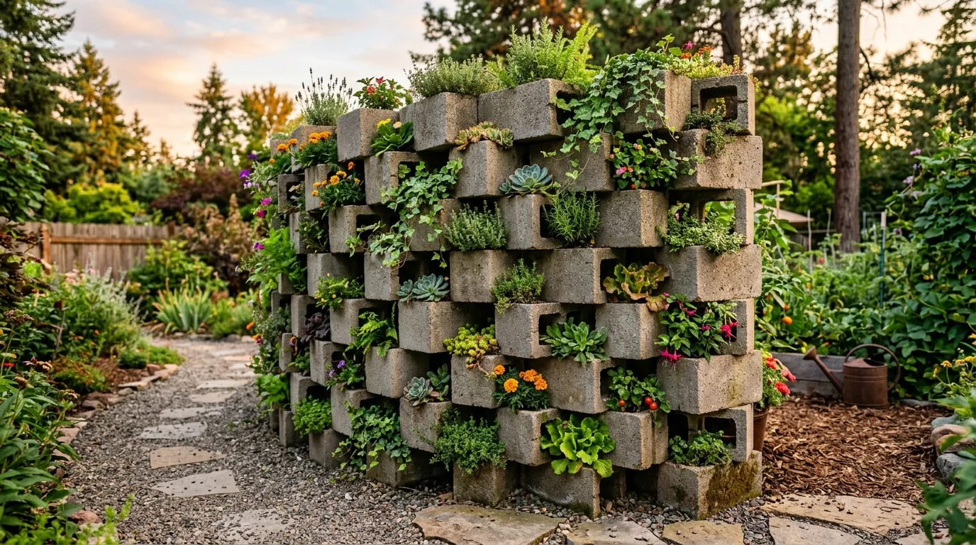13 Genius Cinder Block Garden Ideas for Raised Beds and Planters idea 11