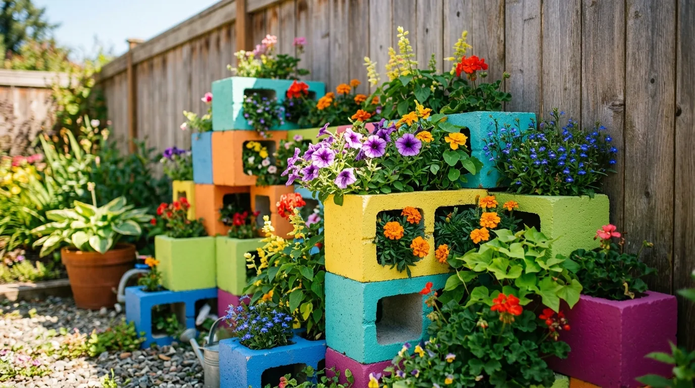 13 Genius Cinder Block Garden Ideas for Raised Beds and Planters idea 12