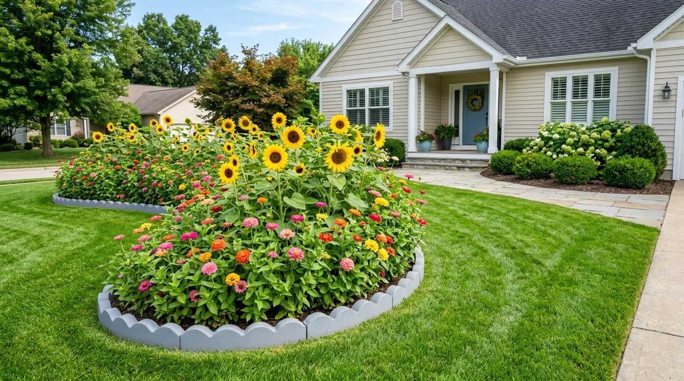 14 Genius Flowerbed Edging Ideas to Define Your Garden Beds idea 9