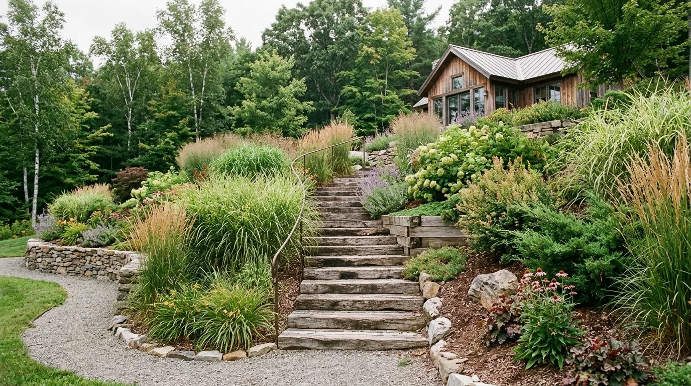 15 Genius Railroad Tie Landscaping Ideas for Rustic Edging idea 3