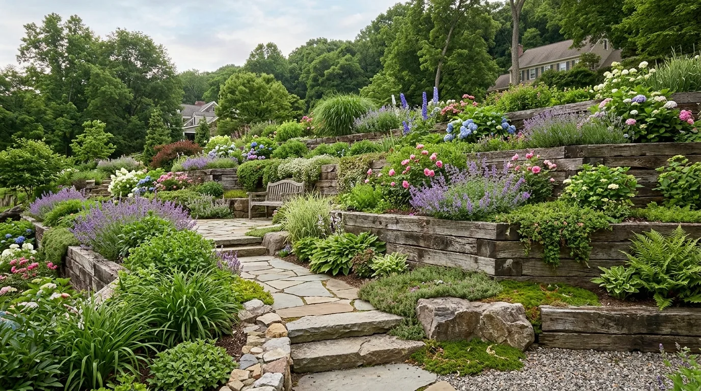 15 Genius Railroad Tie Landscaping Ideas for Rustic Edging idea 7