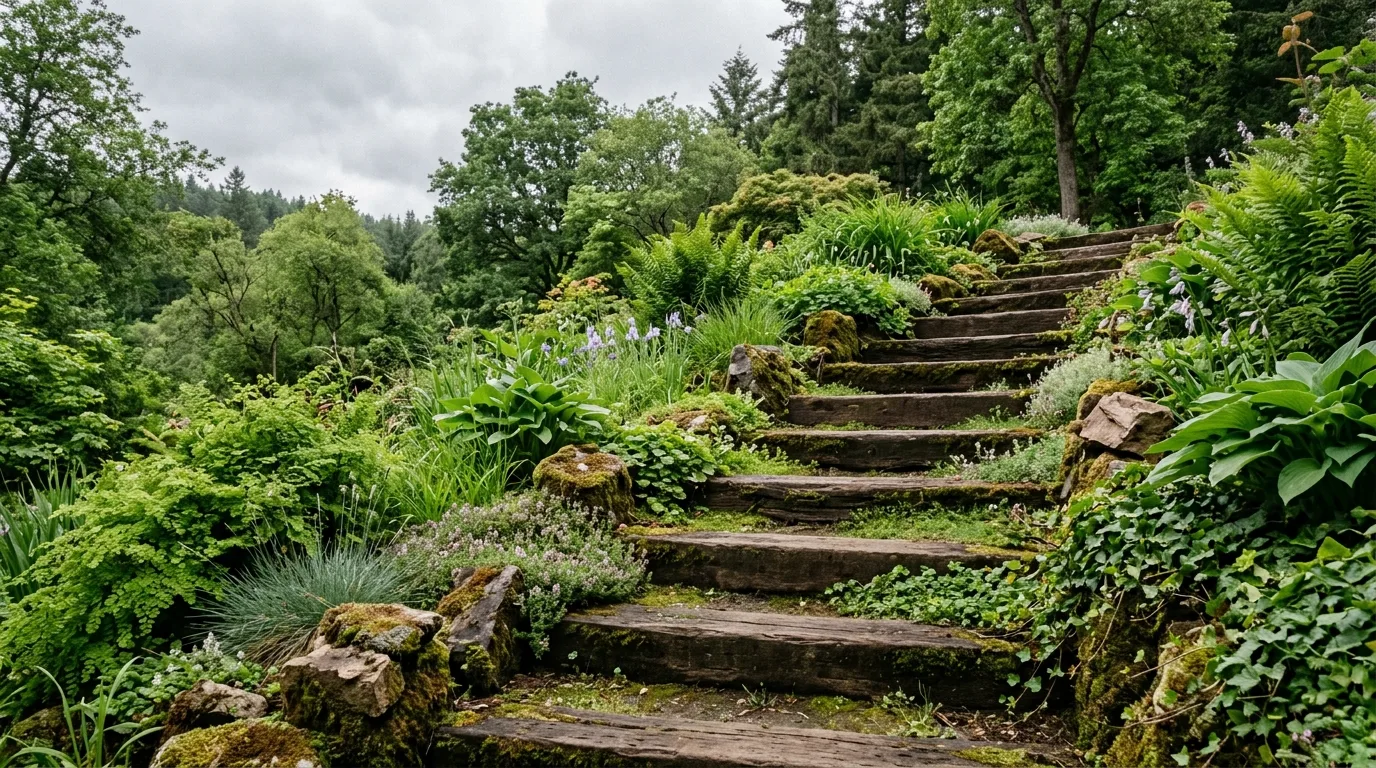 15 Genius Railroad Tie Landscaping Ideas for Rustic Edging idea 13