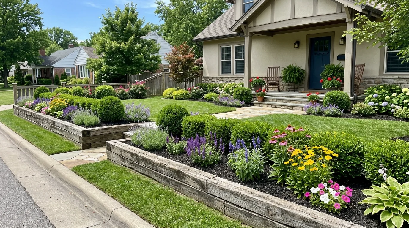 15 Genius Railroad Tie Landscaping Ideas for Rustic Edging idea 14