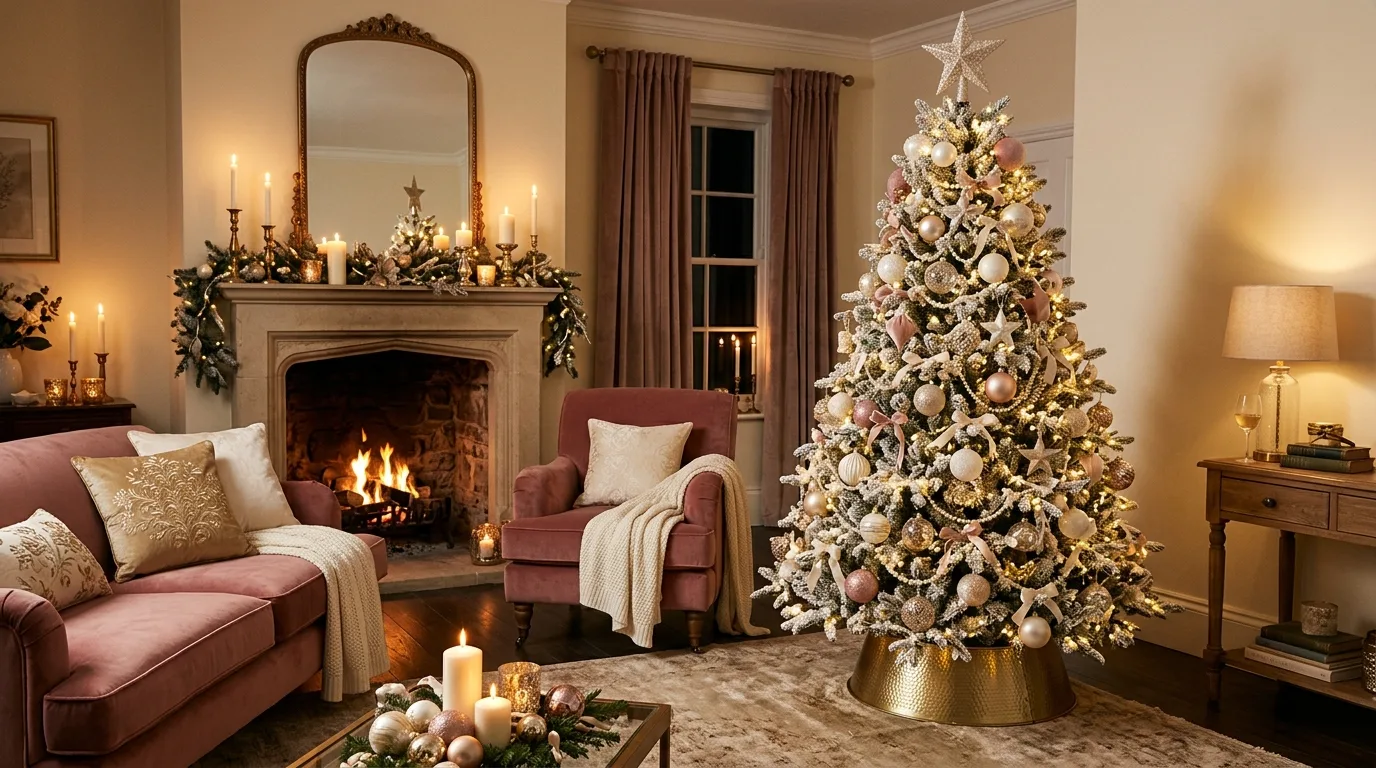 13 Glamorous Champagne Christmas Tree Ideas for a Luxe Holiday idea 7