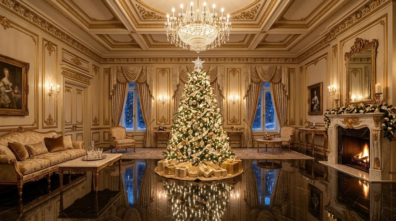 13 Glamorous Champagne Christmas Tree Ideas for a Luxe Holiday idea 9