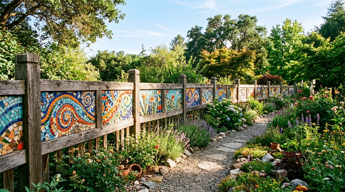 14 Gorgeous Fence Art Ideas to Beautify a Blank Backdrop idea 5