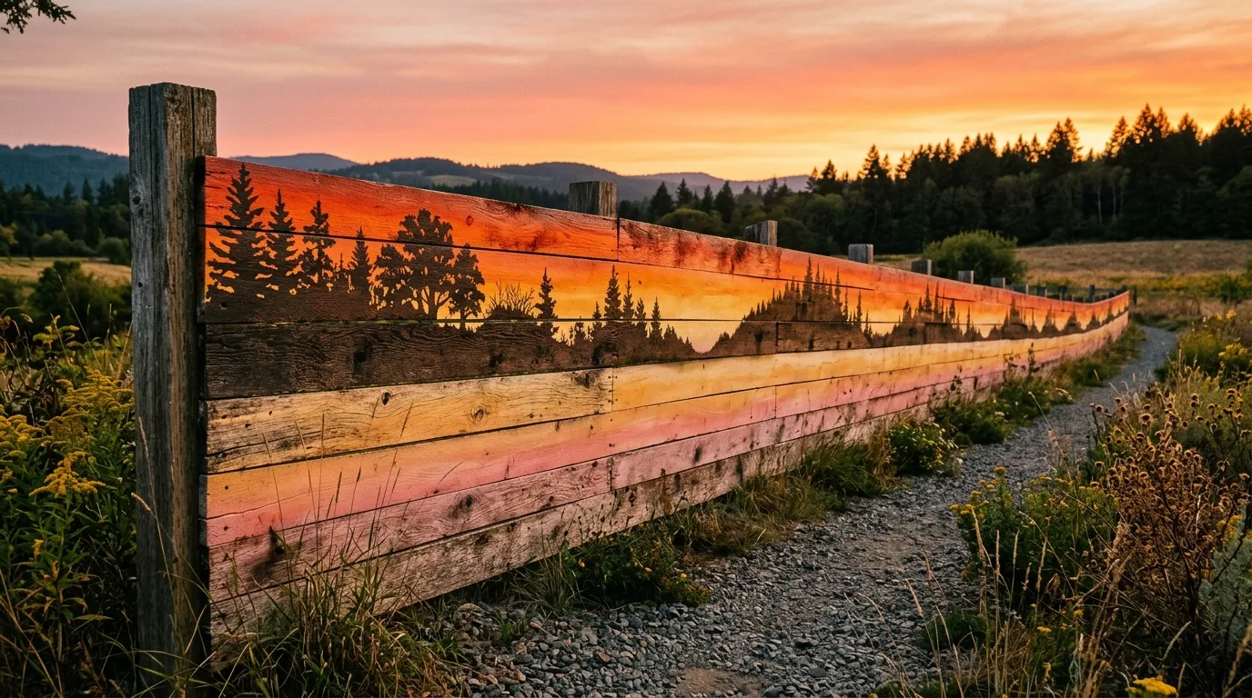 14 Gorgeous Fence Art Ideas to Beautify a Blank Backdrop idea 8