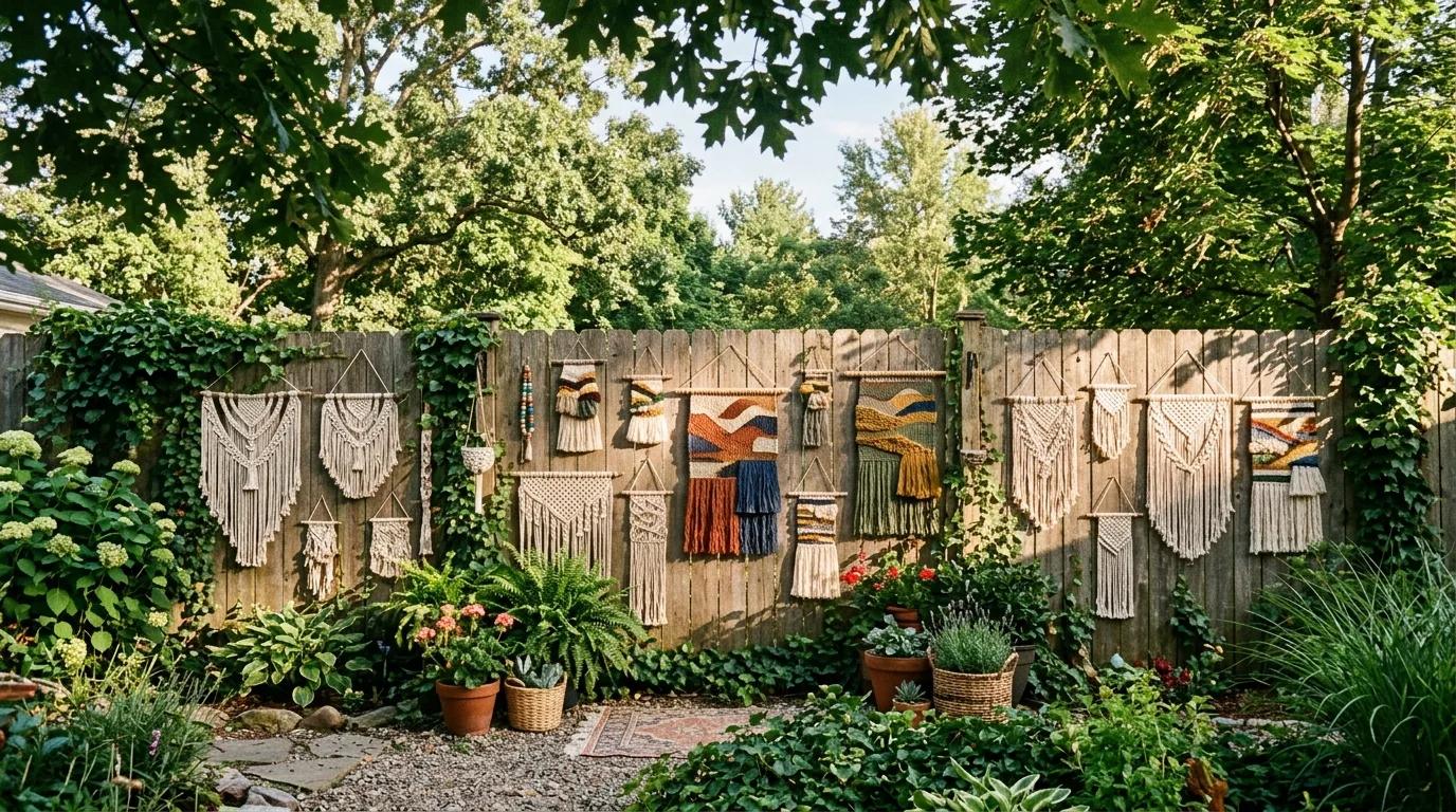 14 Gorgeous Fence Art Ideas to Beautify a Blank Backdrop idea 9