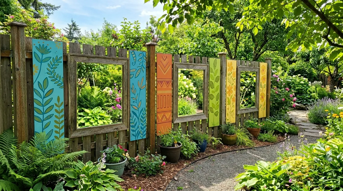 14 Gorgeous Fence Art Ideas to Beautify a Blank Backdrop idea 14