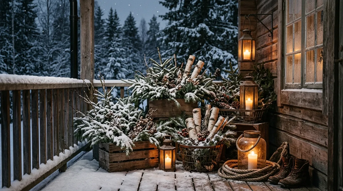15 Gorgeous Winter Porch Pot Ideas for Cold Weather Curb Appeal idea 5