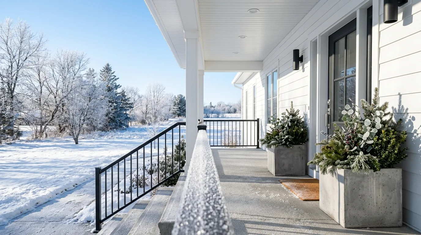 15 Gorgeous Winter Porch Pot Ideas for Cold Weather Curb Appeal idea 8