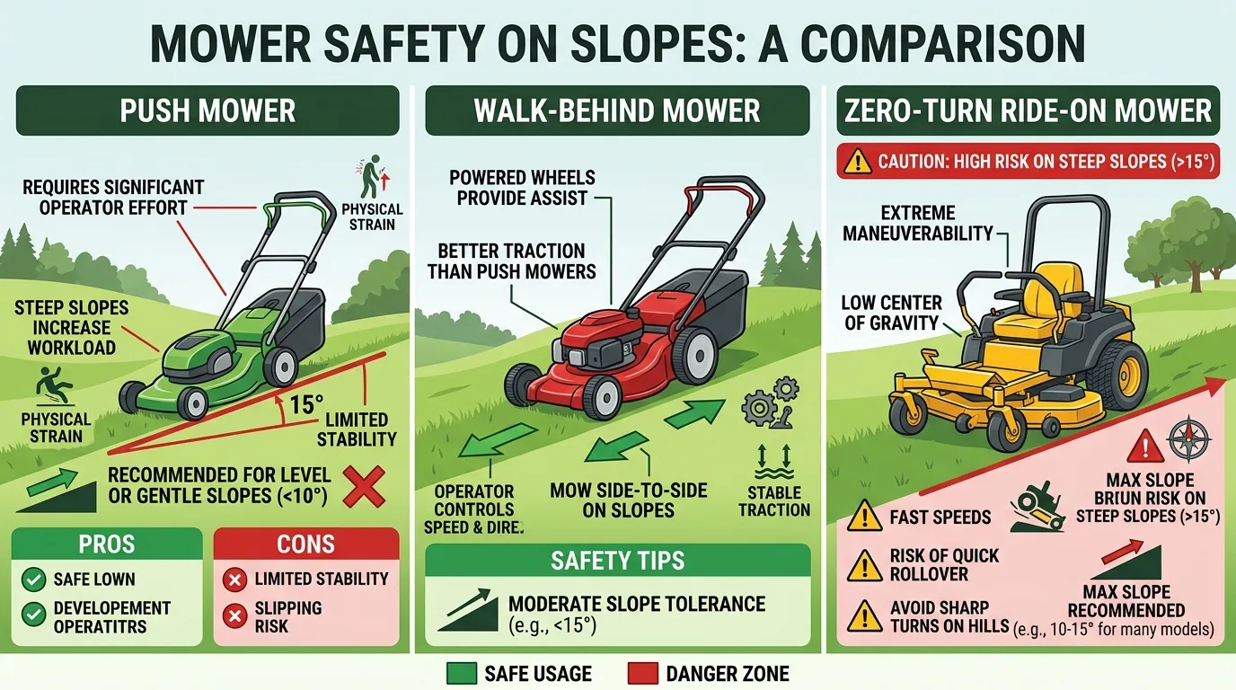 11 Hillside Mowing Alert Dangers of Zero Turn Mowers on Hills idea 9