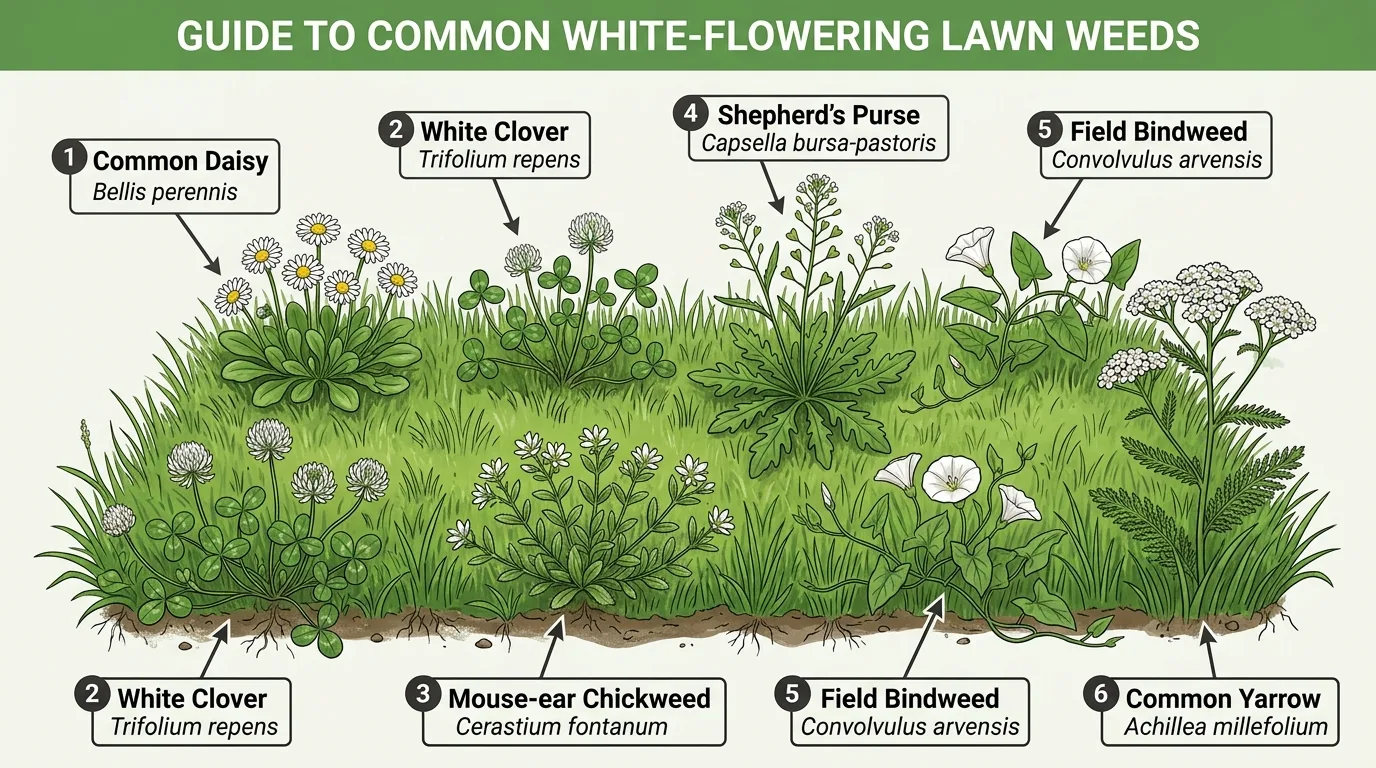 12 Lawn Weed Identification Little White Flowers in Your Grass idea 10