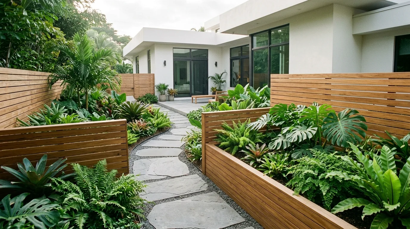 13 Lush Garden Oasis Ideas Using Wooden Dividers Creatively idea 2