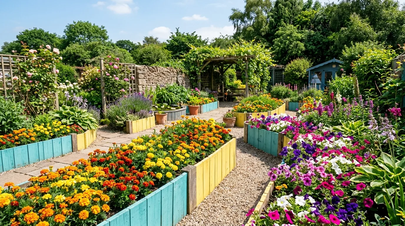 13 Lush Garden Oasis Ideas Using Wooden Dividers Creatively idea 5