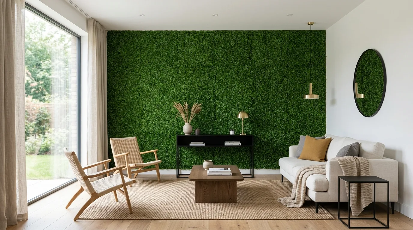 13 Modern Artificial Grass Wall Ideas for Indoor Outdoor Decor