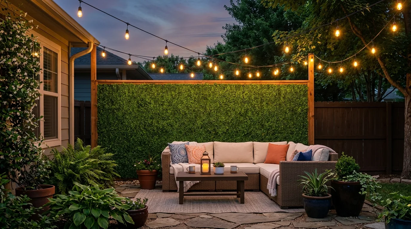 13 Modern Artificial Grass Wall Ideas for Indoor Outdoor Decor idea 2