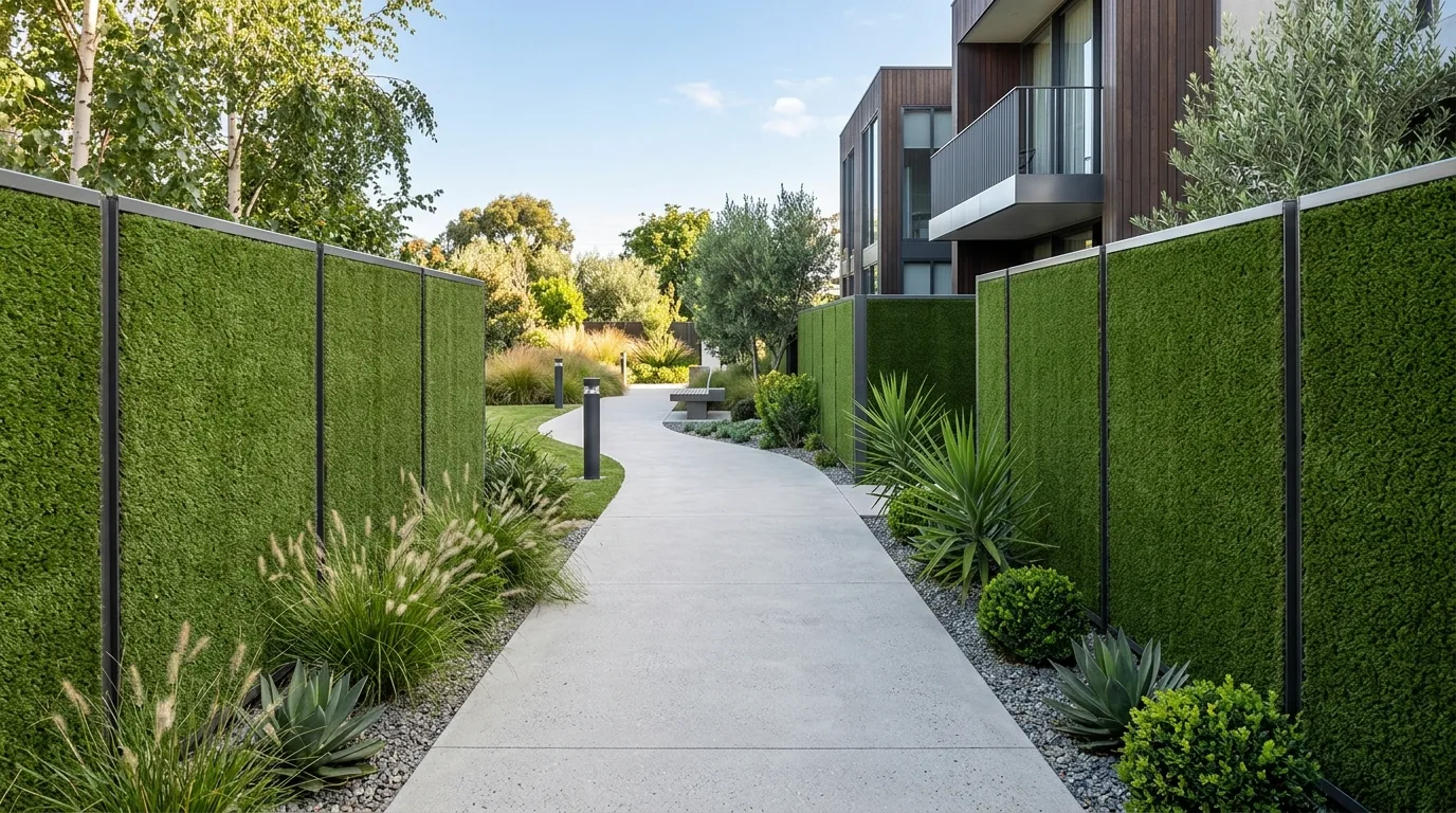 13 Modern Artificial Grass Wall Ideas for Indoor Outdoor Decor idea 10