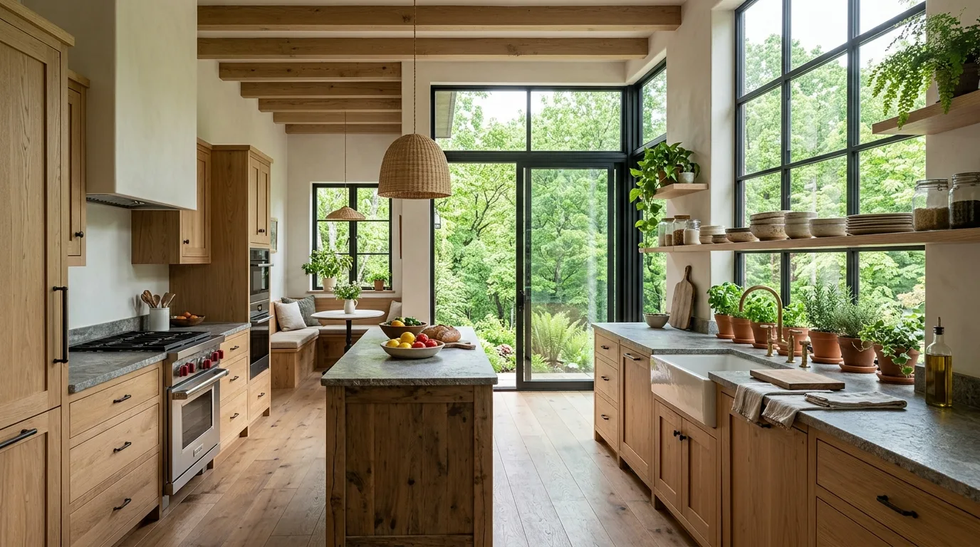 11 Nature Inspired Kitchen Ideas to Bring the Outdoors In