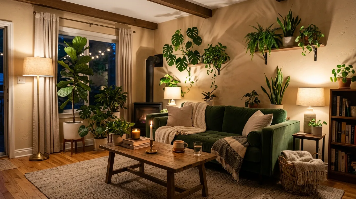 14 Plant Filled Living Room Ideas to Transform Your Home idea 11