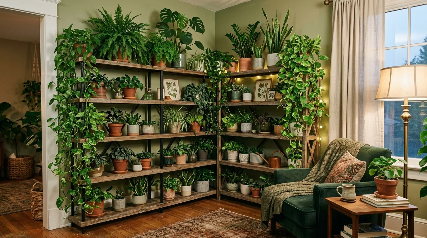 14 Plant Filled Living Room Ideas to Transform Your Home idea 13